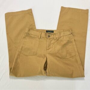 LRL Lauren Jeans Co. Ralph Lauren Wide Leg Pants Women’s 6 Tan 100% Cotton